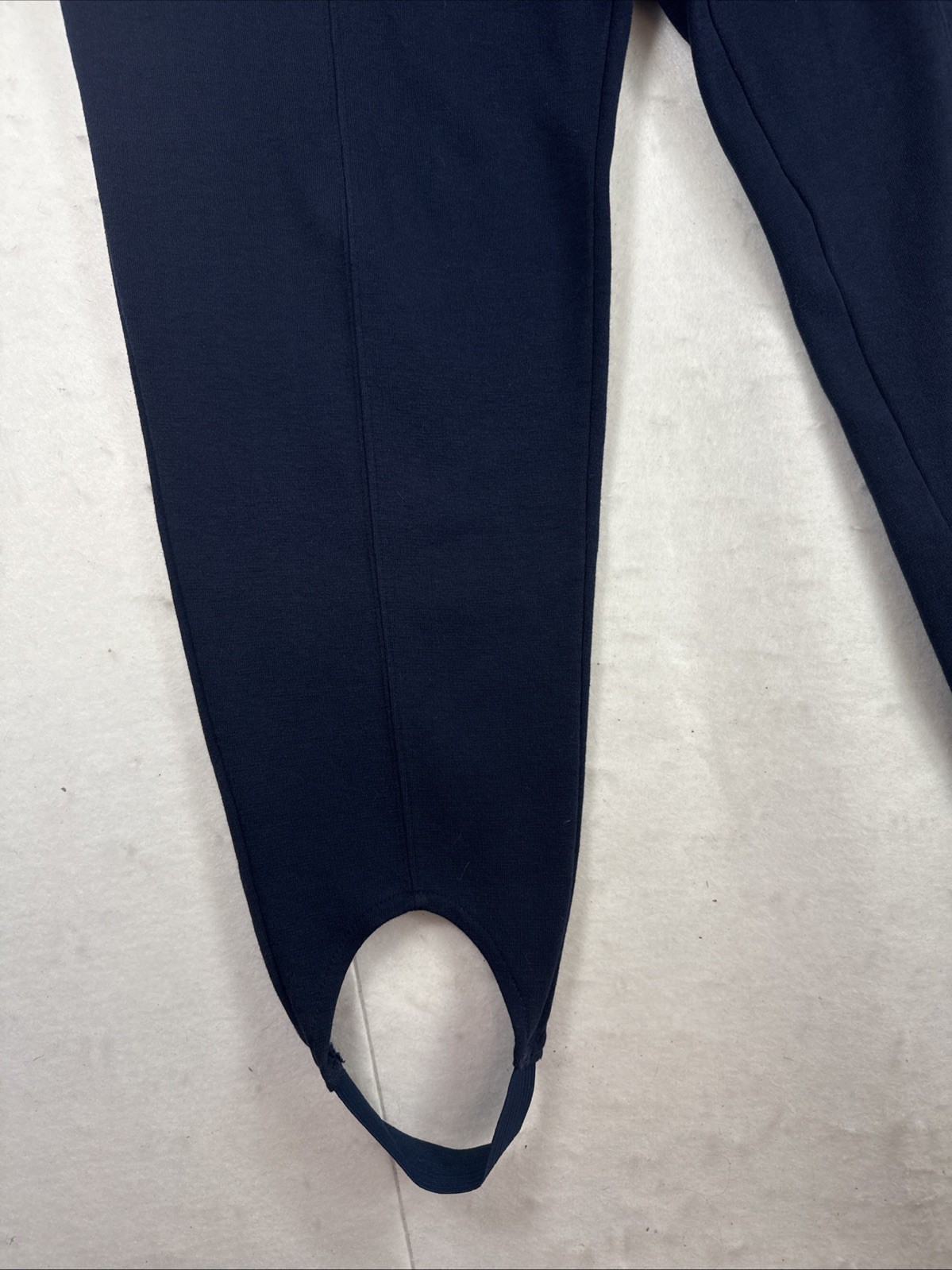 Vintage Stirrup Pants Land’s End Size M 90s Navy Blue Cotton Lycra Made In USA