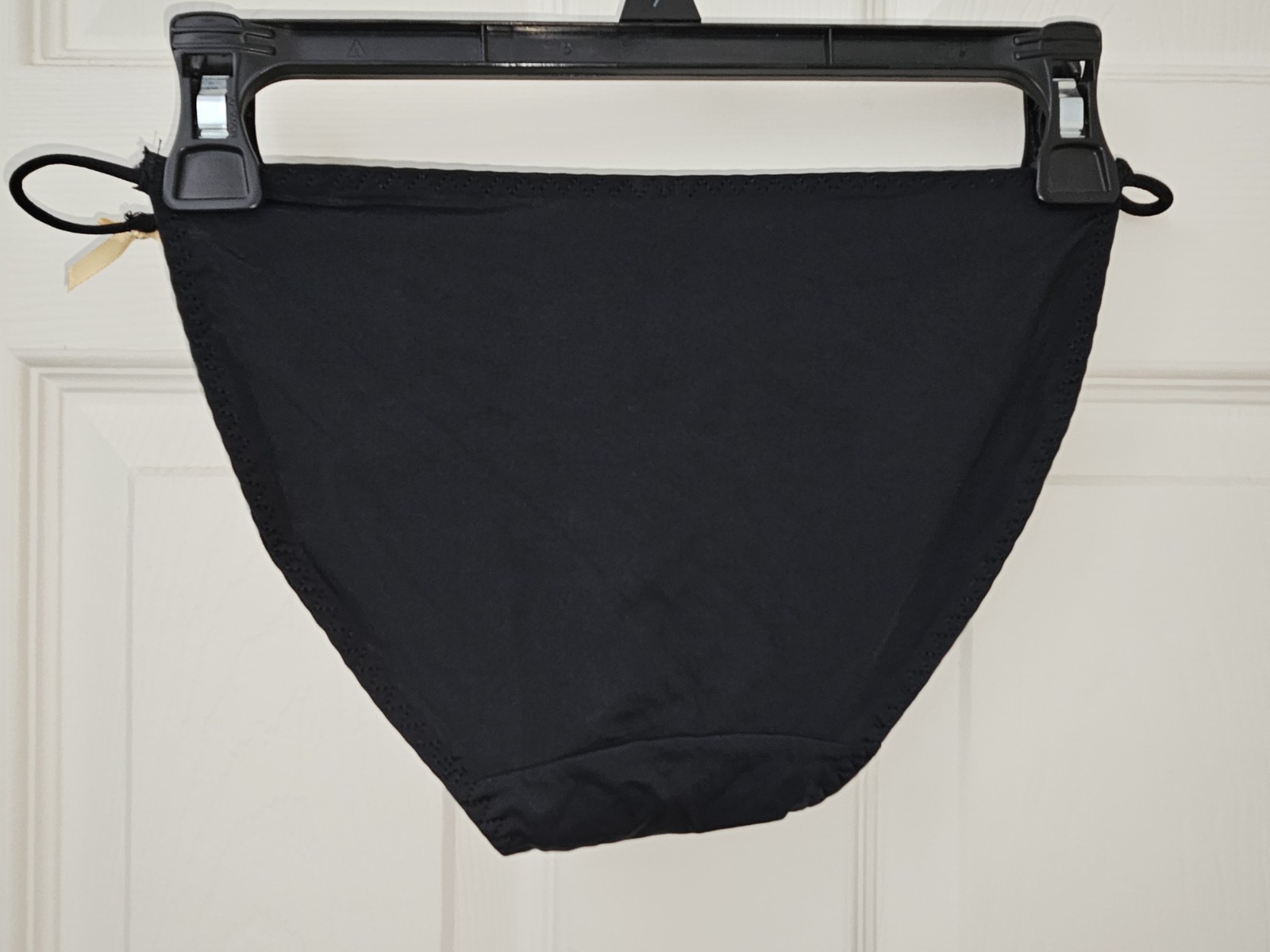 Vintage Girly Second Skin Satin Cute Heart String Bikini Panties. Size Large.