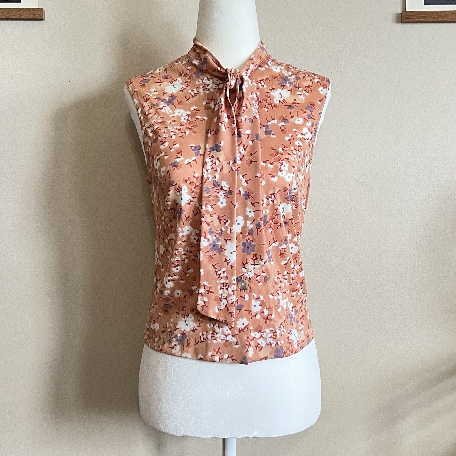 Vintage 70’s Women’s 3-Piece Suit Set EUC Size 11 Mauve Floral Point Collar