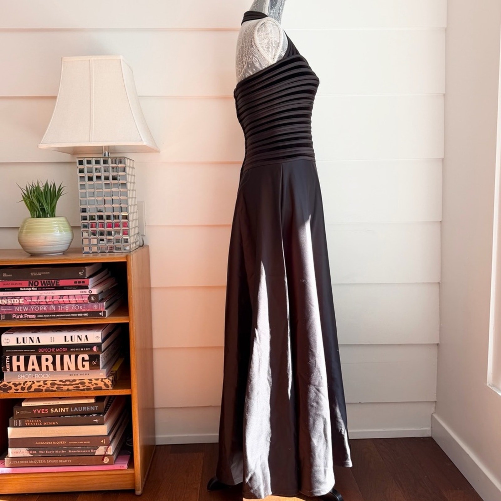 Vintage Tadashi Halter Dress Gown size 2