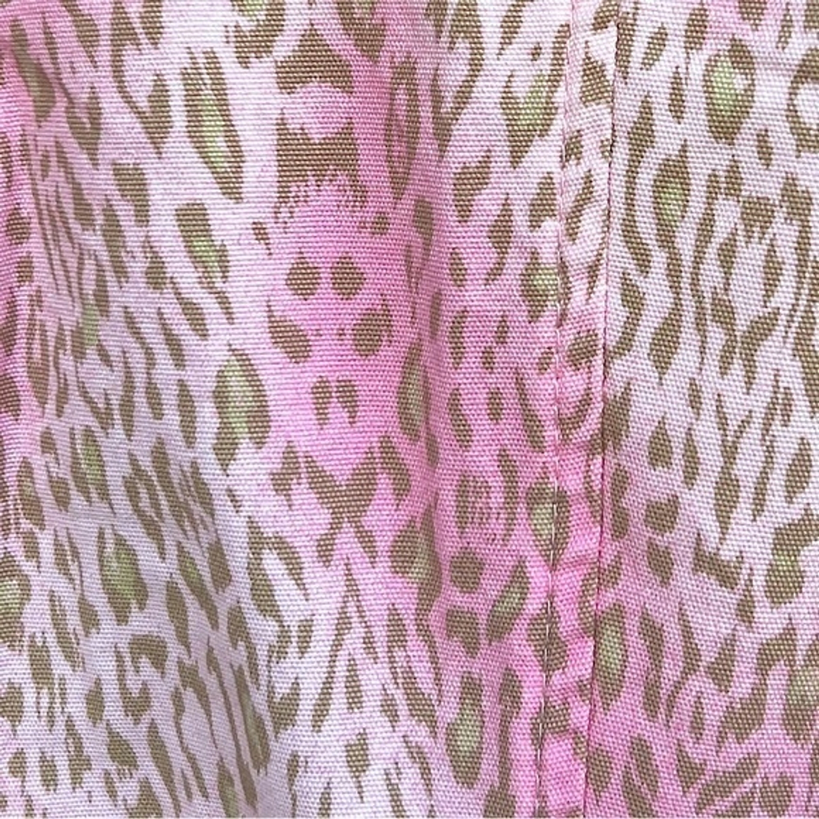 Sisley Pink and Tan Cheetah Print Double-breasted Long Sleeve Women’s Blazer M
