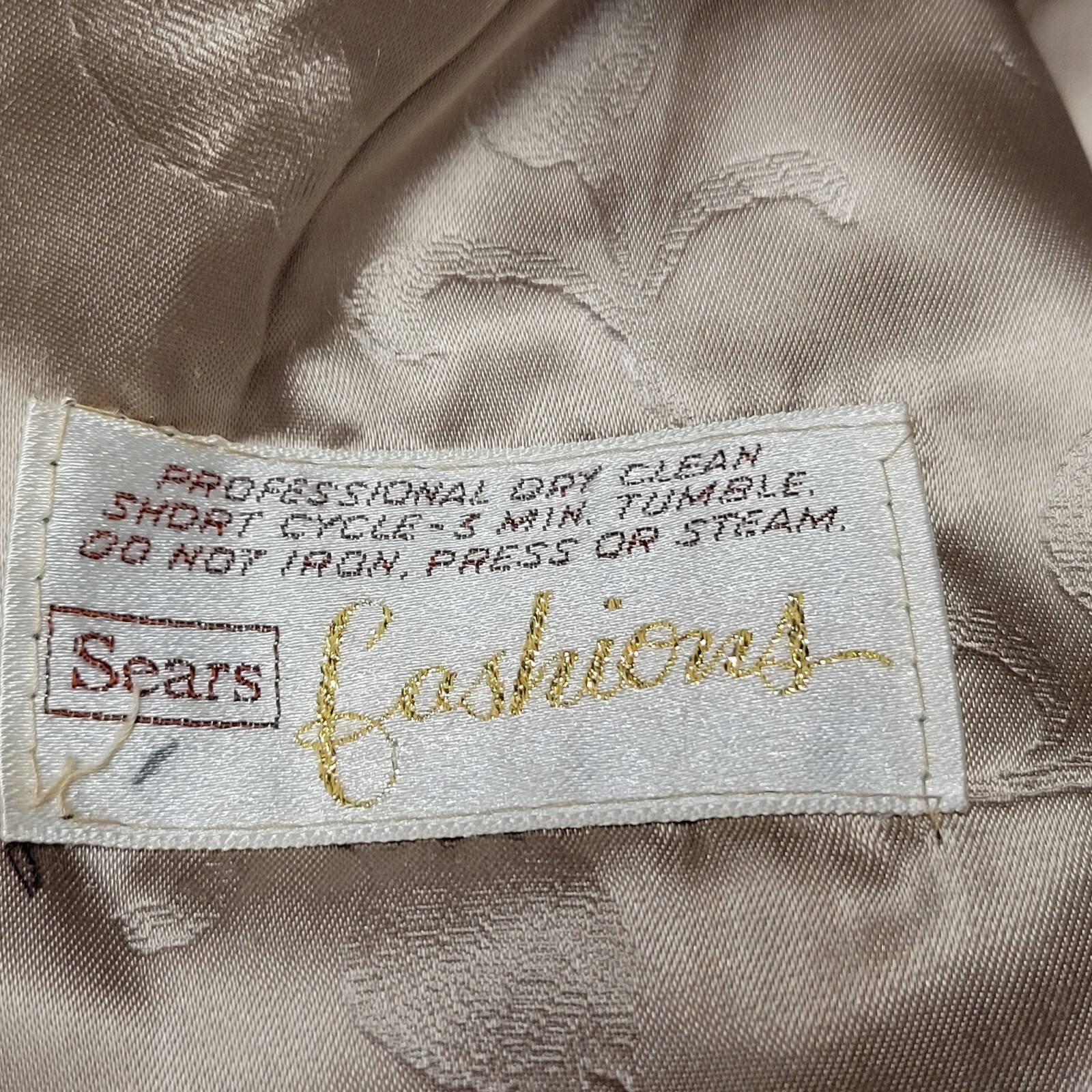 Vintage 1970s Sears Fashion Faux Fur Caplet Jacket M 22076