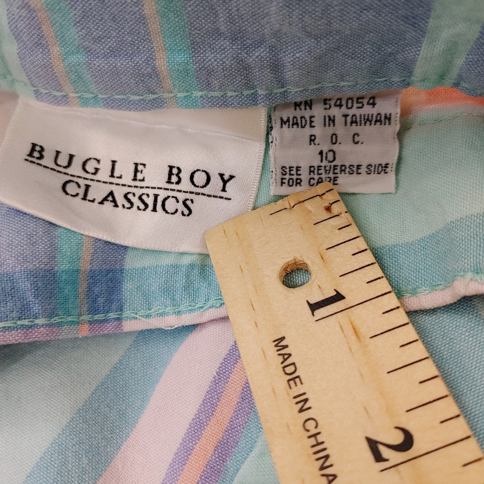 Bugle Boy Classics Vintage 80s Pastel Plaid High Rise Mom Shorts Purple Pink 10
