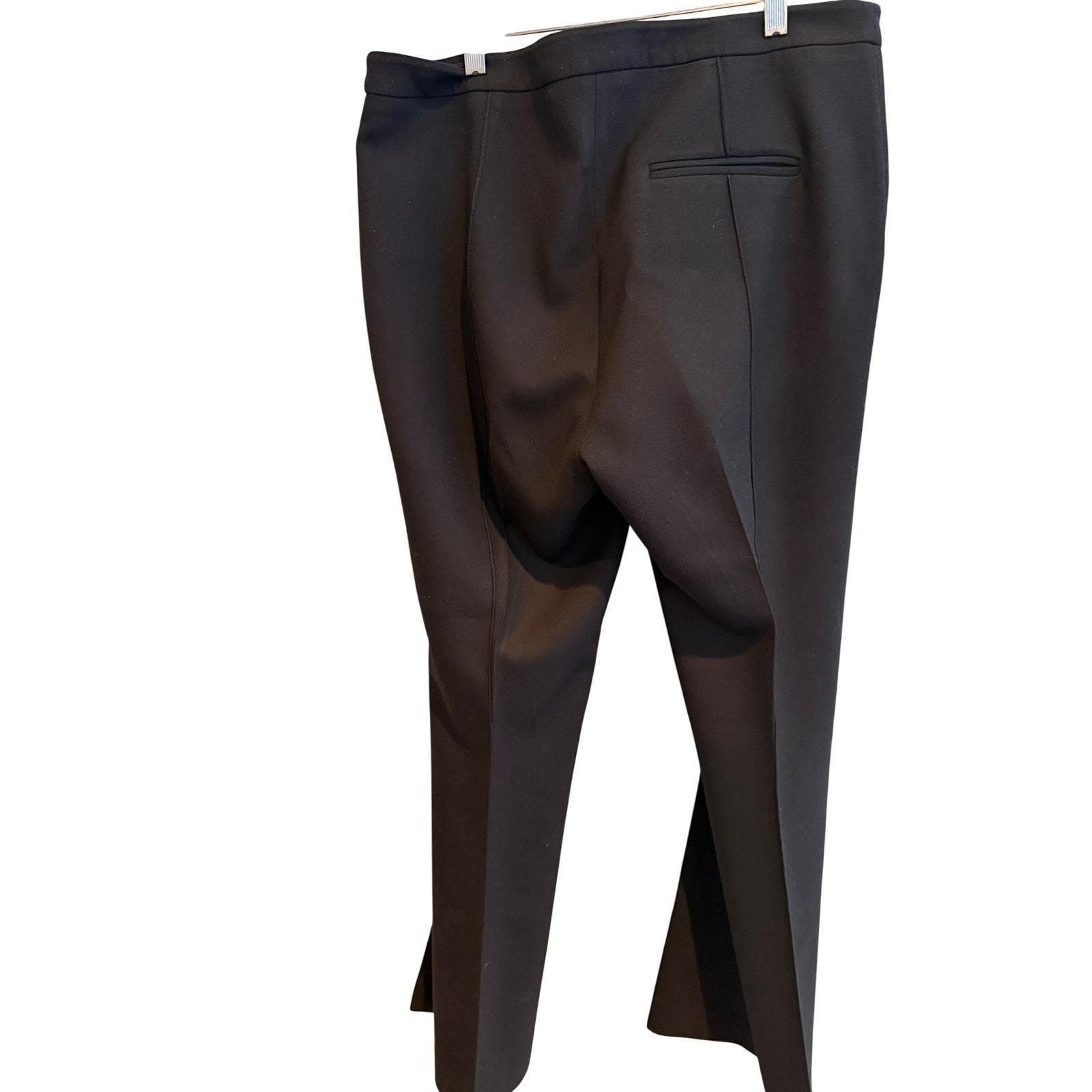 Burberry Black Flare Leg Trousers US 10 UK 12 Classic Vintage Old Money