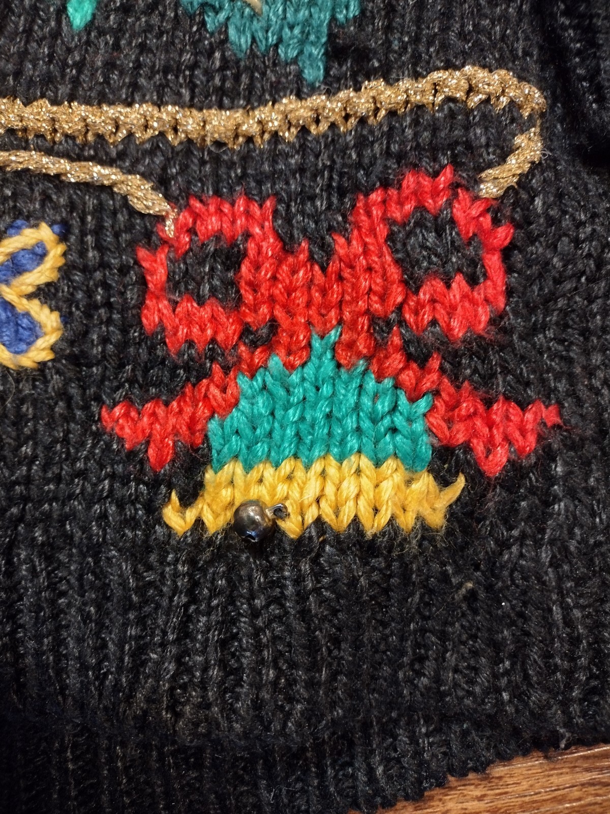Vintage 1980s Spice of Life Ugly Christmas Holiday Sweater Size Small Oversized
