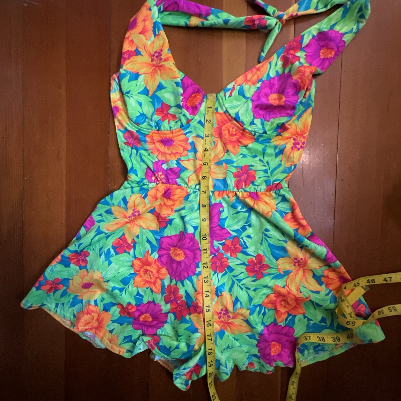 Vintage 1980’s Palisades Beach Club Swim Romper Women’s 8