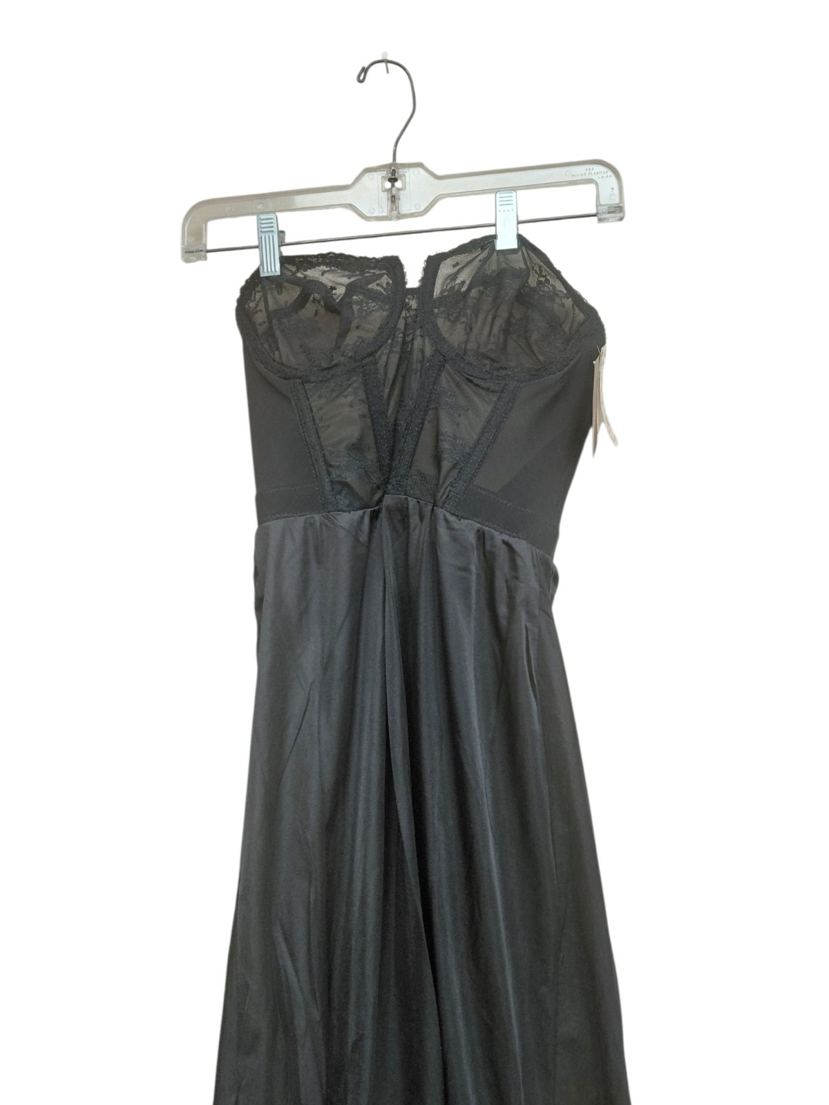 Vintage Backtalk By Smoothie Black Lingerie Dress Size 34B