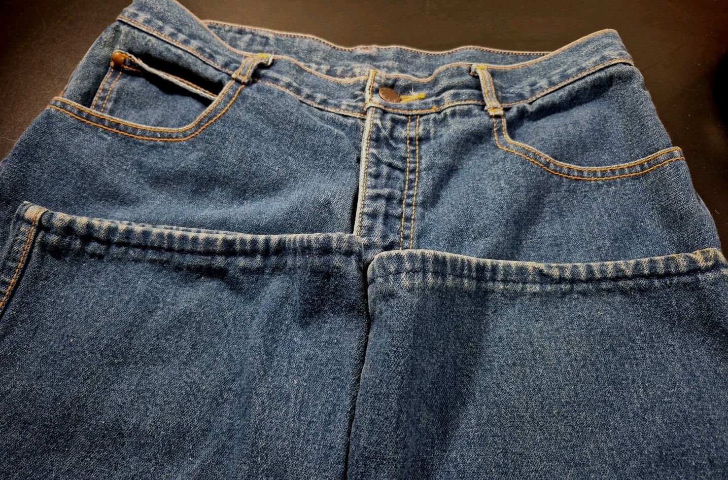 Vintage Brittania Denim Jeans Hi Rise Medium Wash Womens 16 Tall 36″ Inseam Read