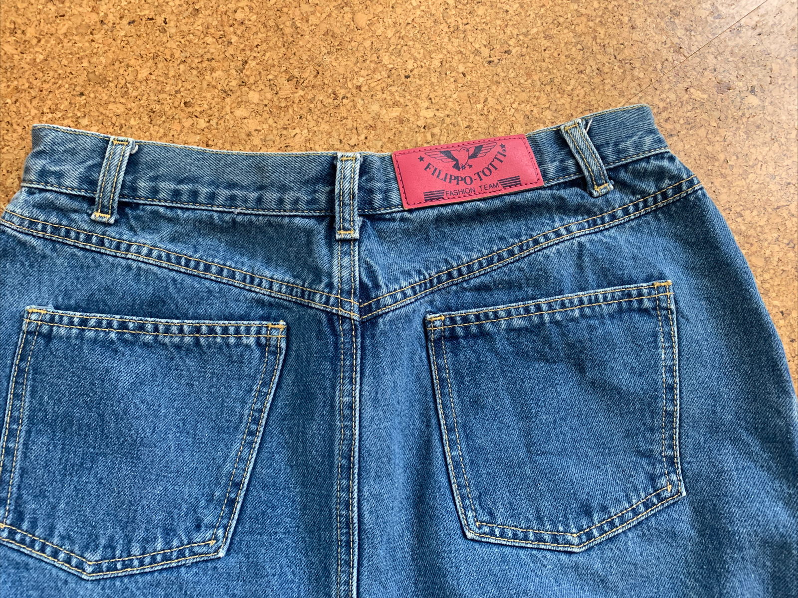 VTG FILIPPO TOTTI 80s Mom Jeans Skirt Sz 13/14 – Waist 28 “