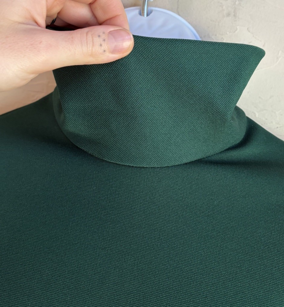 Vintage 60s 70s First Edition Mod Drop Waist Pleated Dress 18 Green Preppy Retro