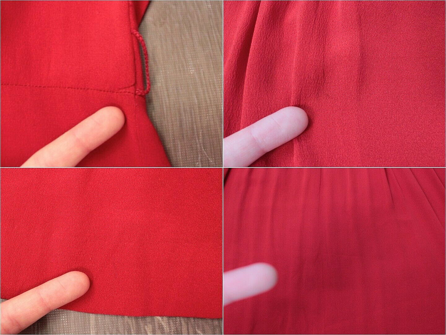 Vtg Women’s 50s Red Rayon Keyhole Neckline Dress 1950s Pleated Skirt Gay Gibson
