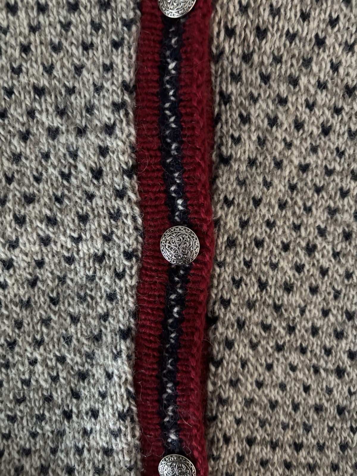 Vintage L.L. Bean USA Norwegian Wool Blend Cardigan Sweater (Size XL)