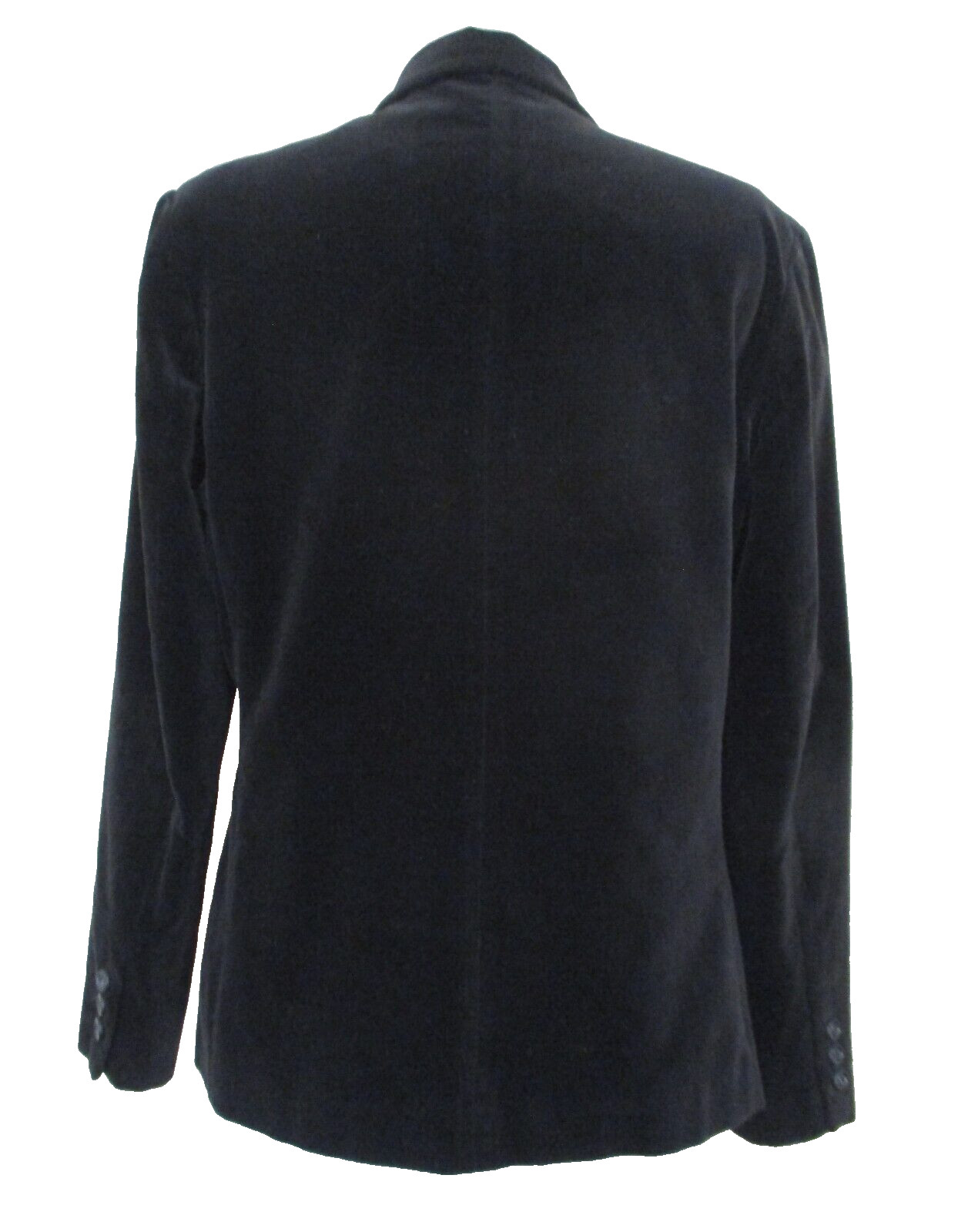 Vintage Sears The Fashion Place Blazer M Women Black Cotton Velvet
