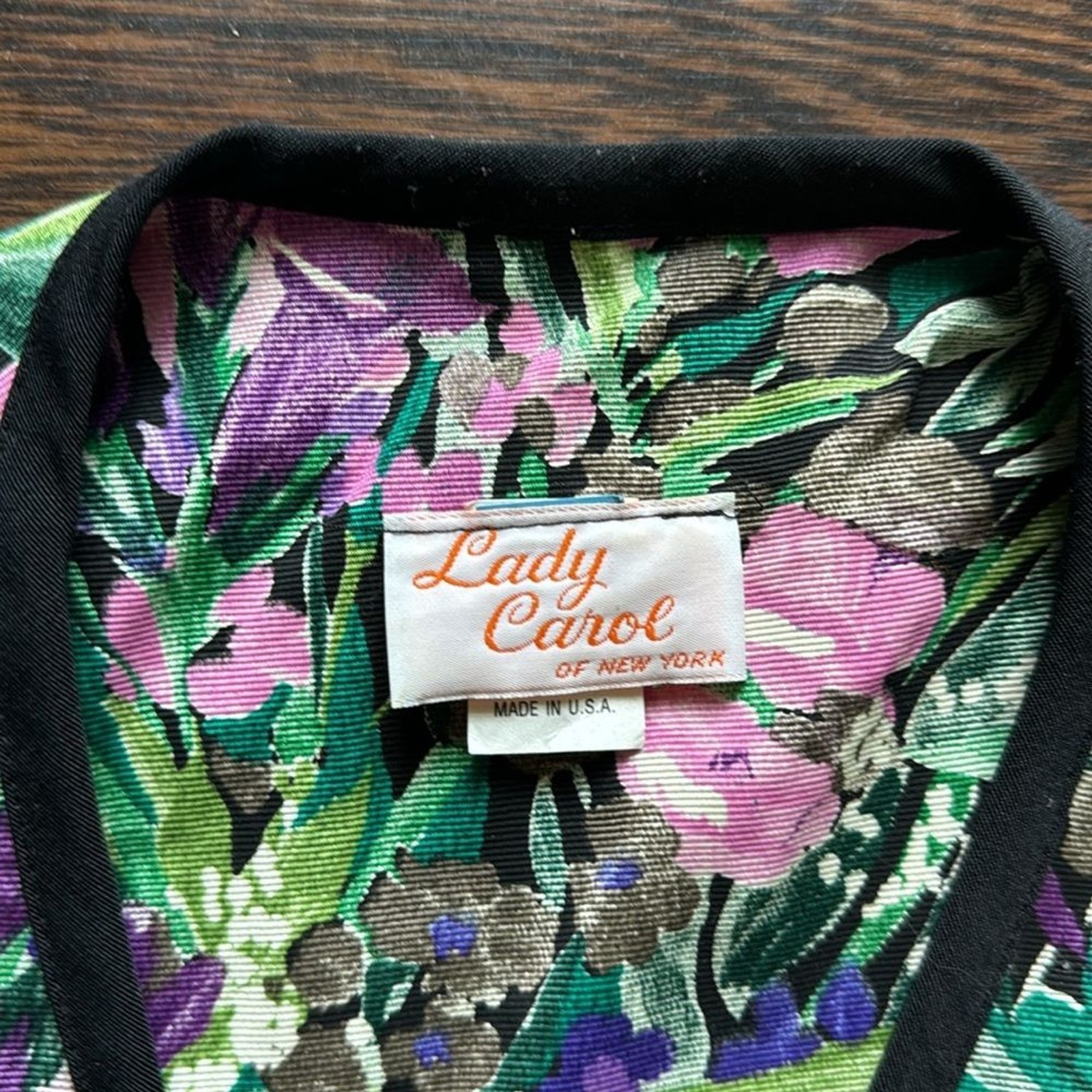 Lady Carol of New York Vintage Peplum Top & Skirt Set Floral 16
