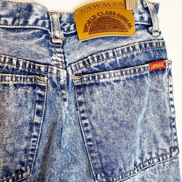 Vintage Women’s Lawman Acid Wash High Waist Jeans Size 9 1980s Western Cowgirl