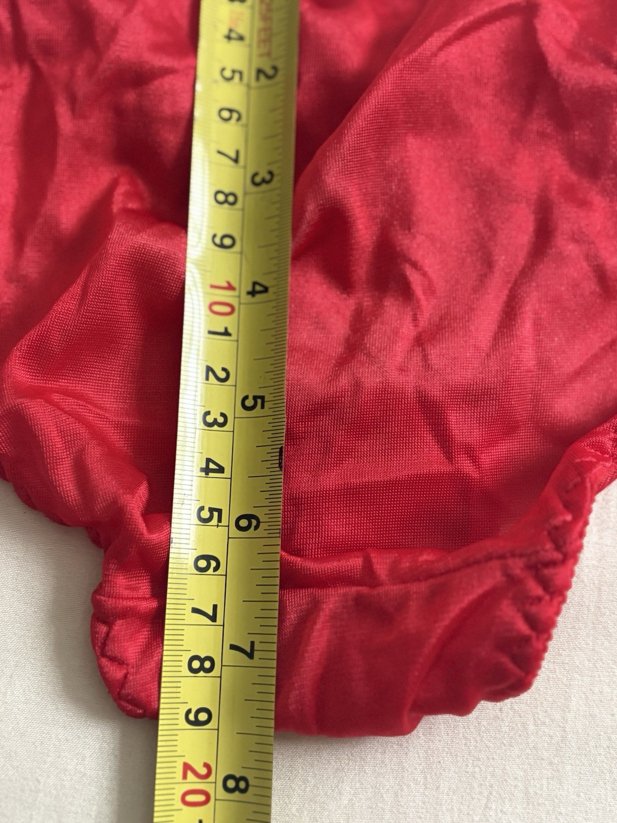 Vtg 1985 Secret Images Red Lace Butterfly Embroidered Panties Sm Rare Lingerie
