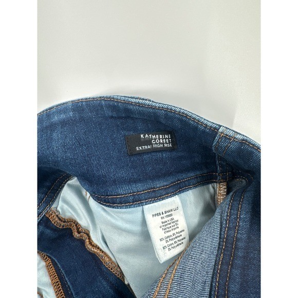 Veronica Beard Katherine Corset Extra High Rise Jeans 32