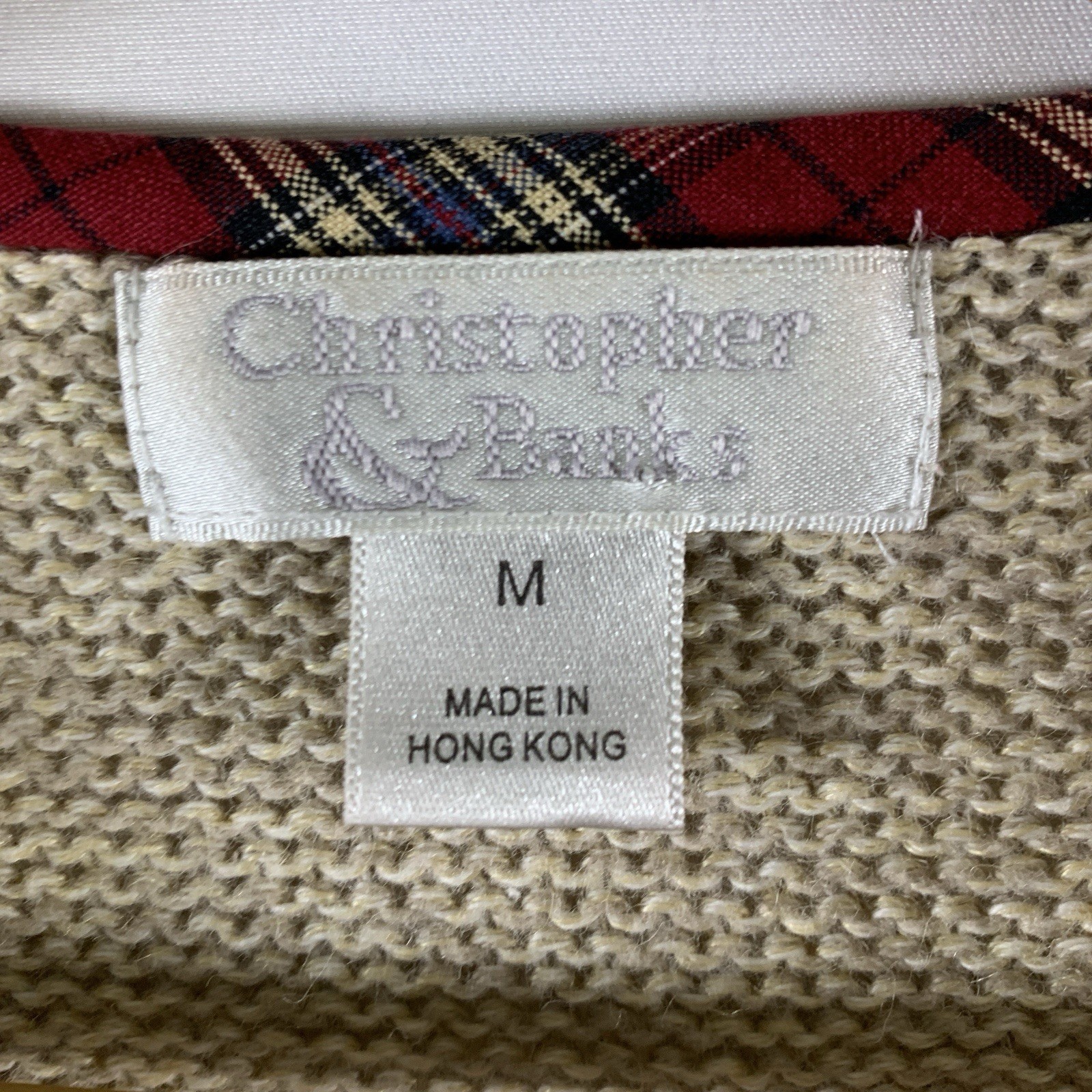 VTG Womens Cottage Novelty Dog Cardigan Sweater Size M Cotton Ramie Teacher