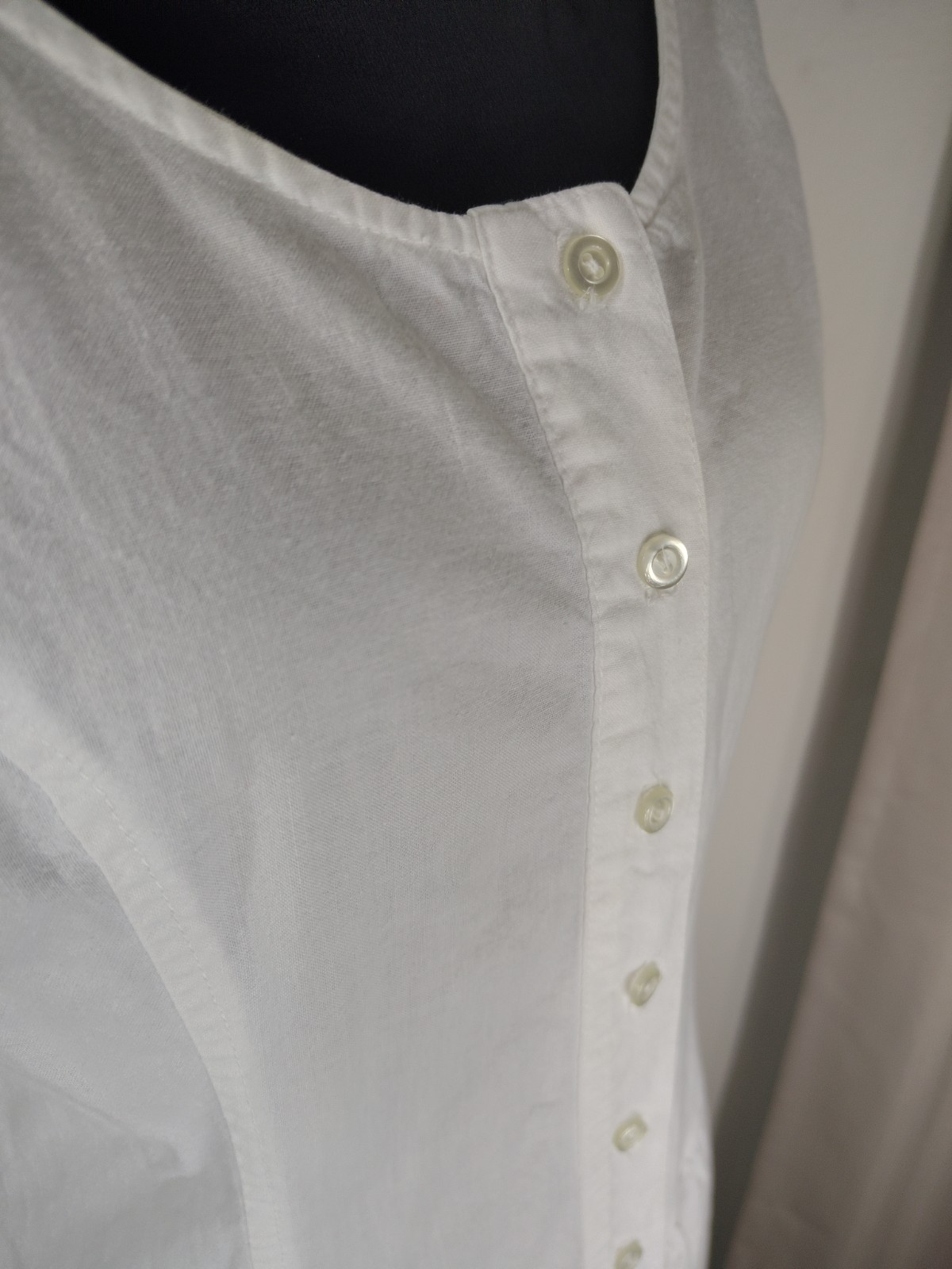 Vintage 80s Timely Trends Heavy Cotton Drop Waist Midi Dress White Lace Medium