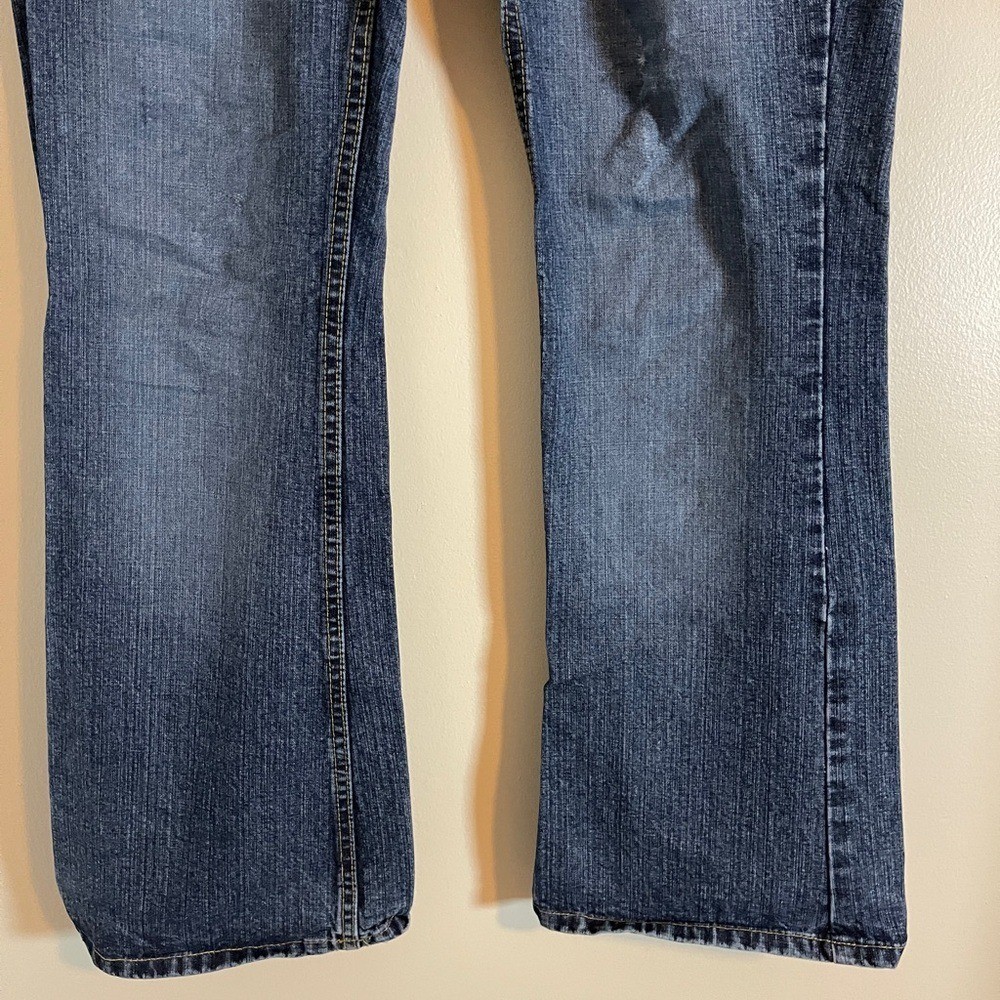 Jordache Jeans Womens 11/12 Petite Blue Flare Normcore 90s Denim Bottoms