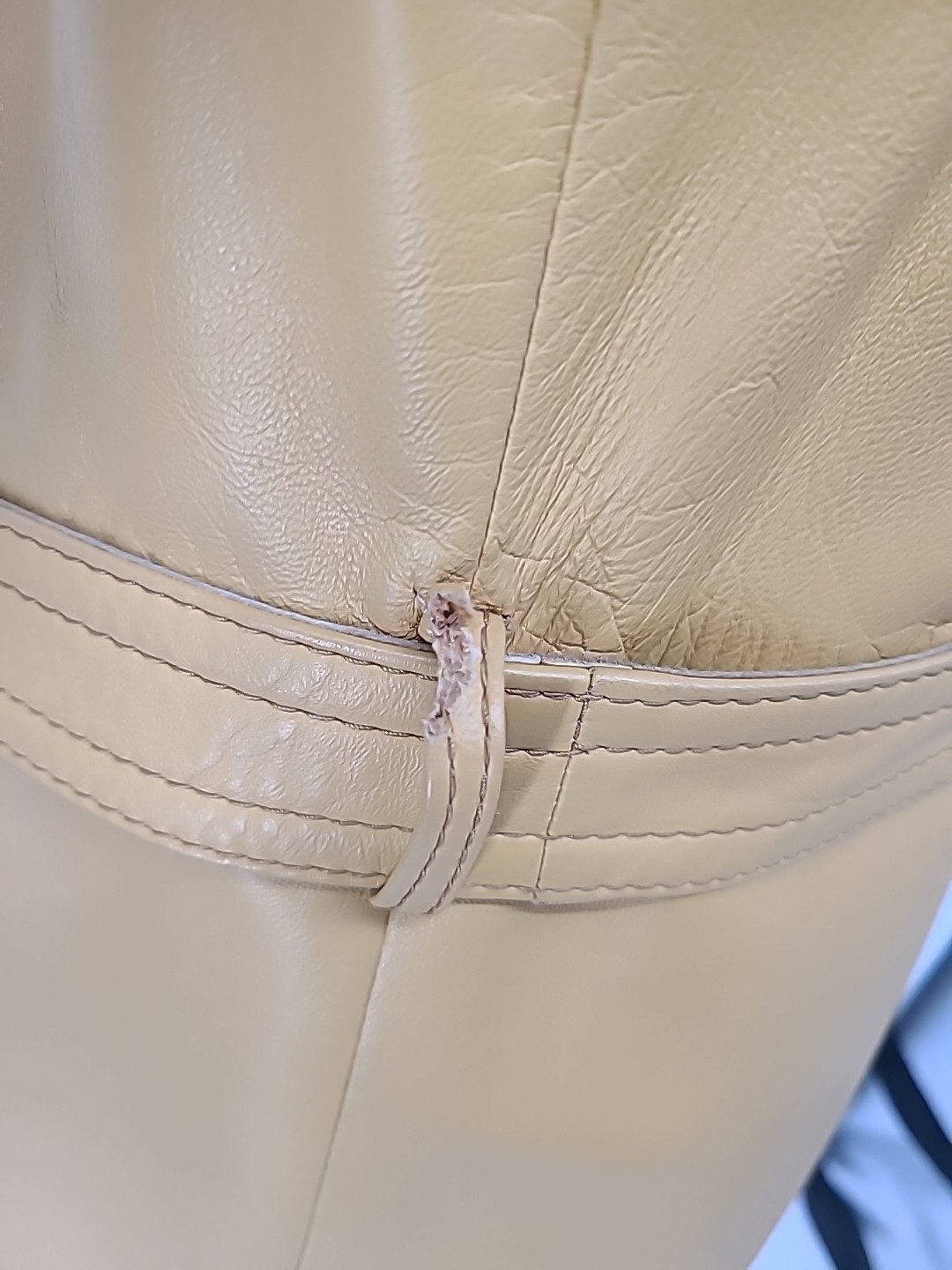 Vintage Leda Spain By Gropper For I. Magnin Long Leather Trench Coat