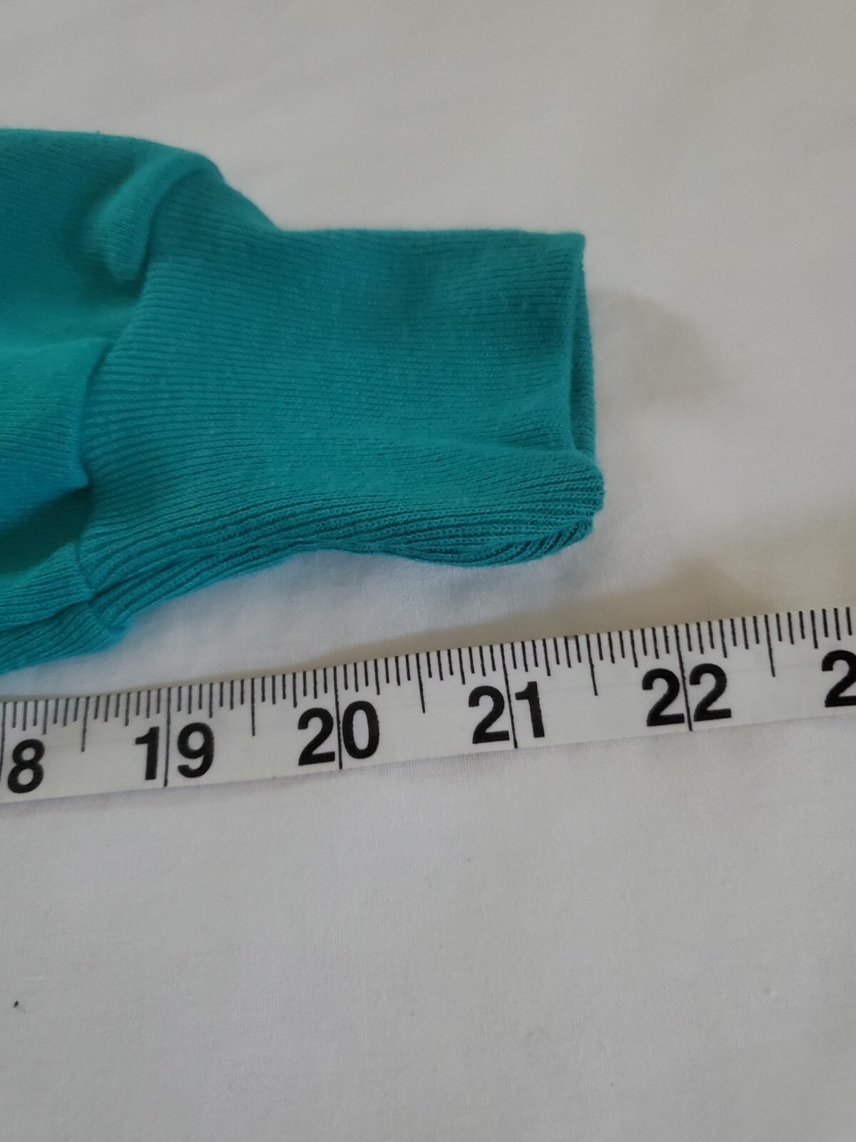 Vintage J.E. Morgan plain Teal blue green M cotton crew neck sweatshirt