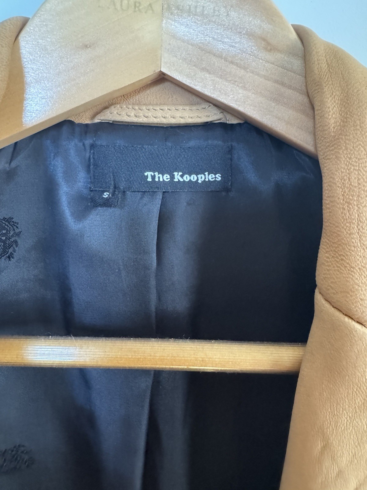 The Kooples Women’s Camel Leather Motorcycle Spring Fall Jacket S Small