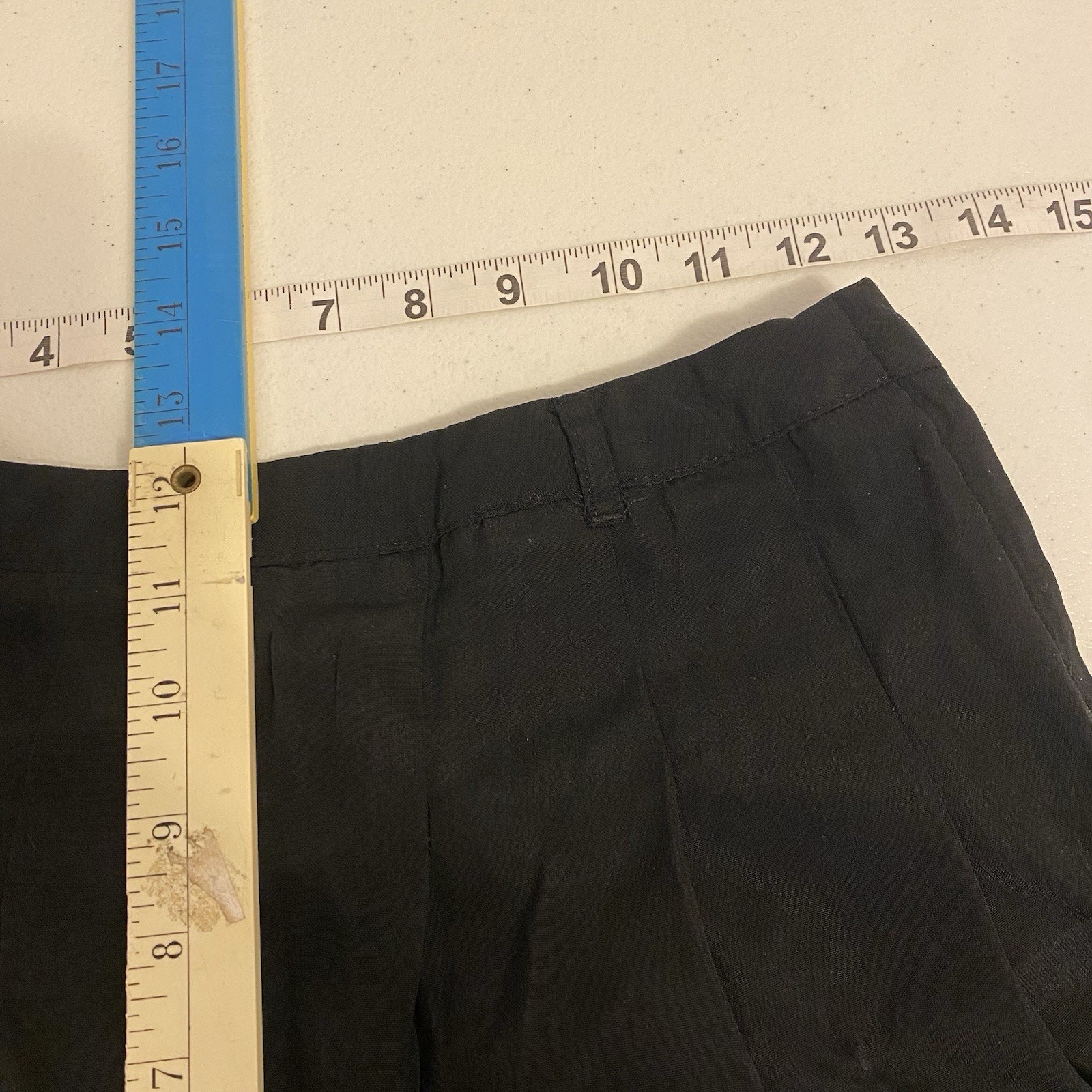 Vintage 1990’s Y2K Amy Byer Black Pleated Wide Leg Shorts Women S Junior 12