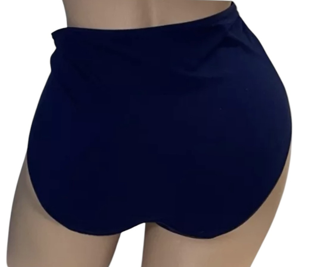 Lot of 3 Felina Purple Blue & Black Silky Smooth High Waisted Panties Womens L