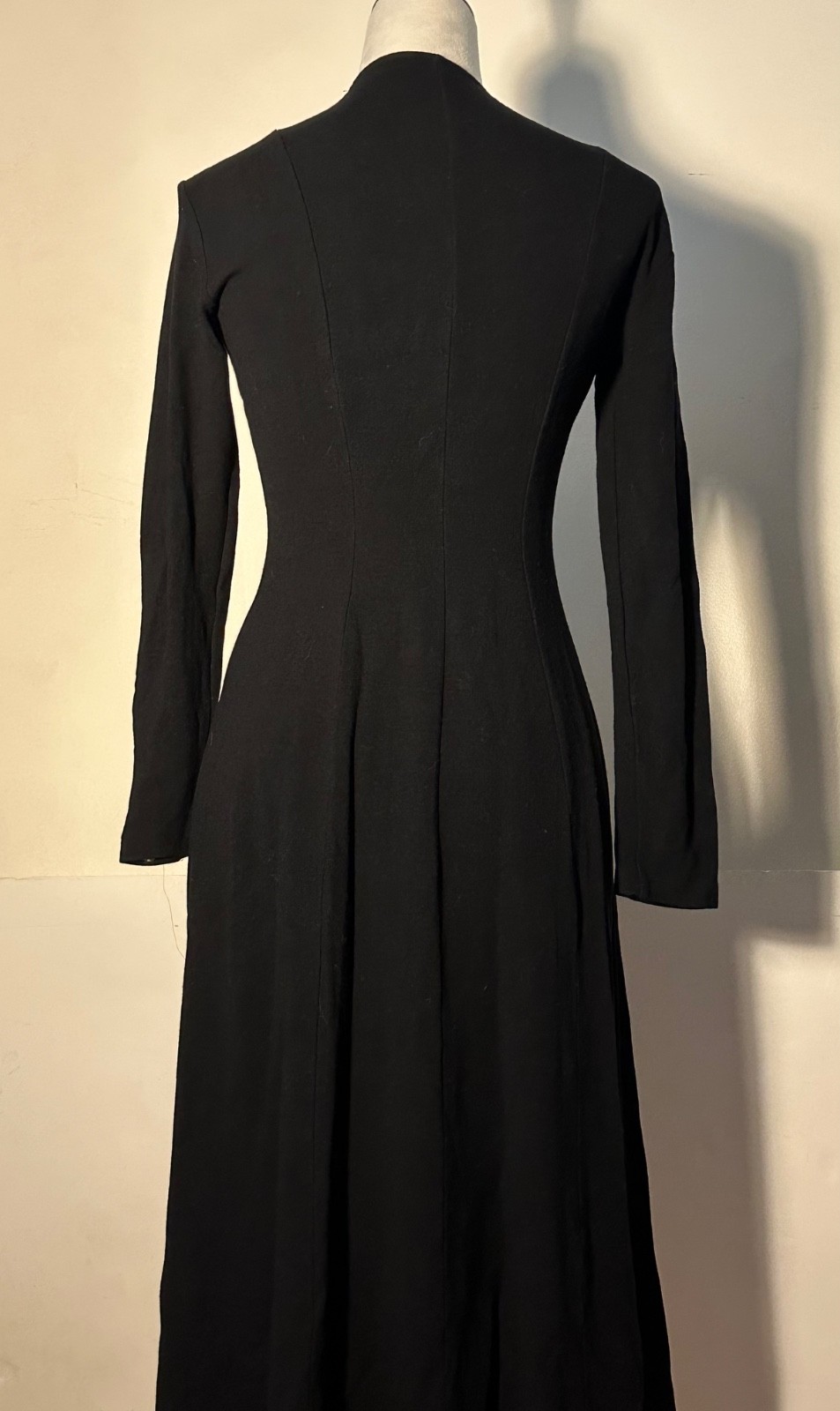 STUNNING Vintage 1960s NORMA KAMALI Dress Black Midi Med/Sm Japan VGUC