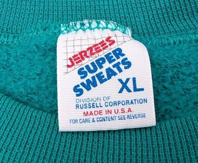 Vtg Jerzees Super Sweats Sweatshirt USA Social Work For The Health Of It XL