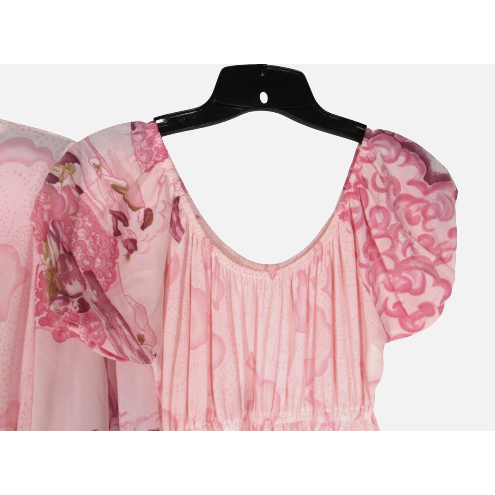 VINTAGE Sears Nylon PINK TOILE PEIGNOIR SET Robe & Nightgown/Gown XXS/XS