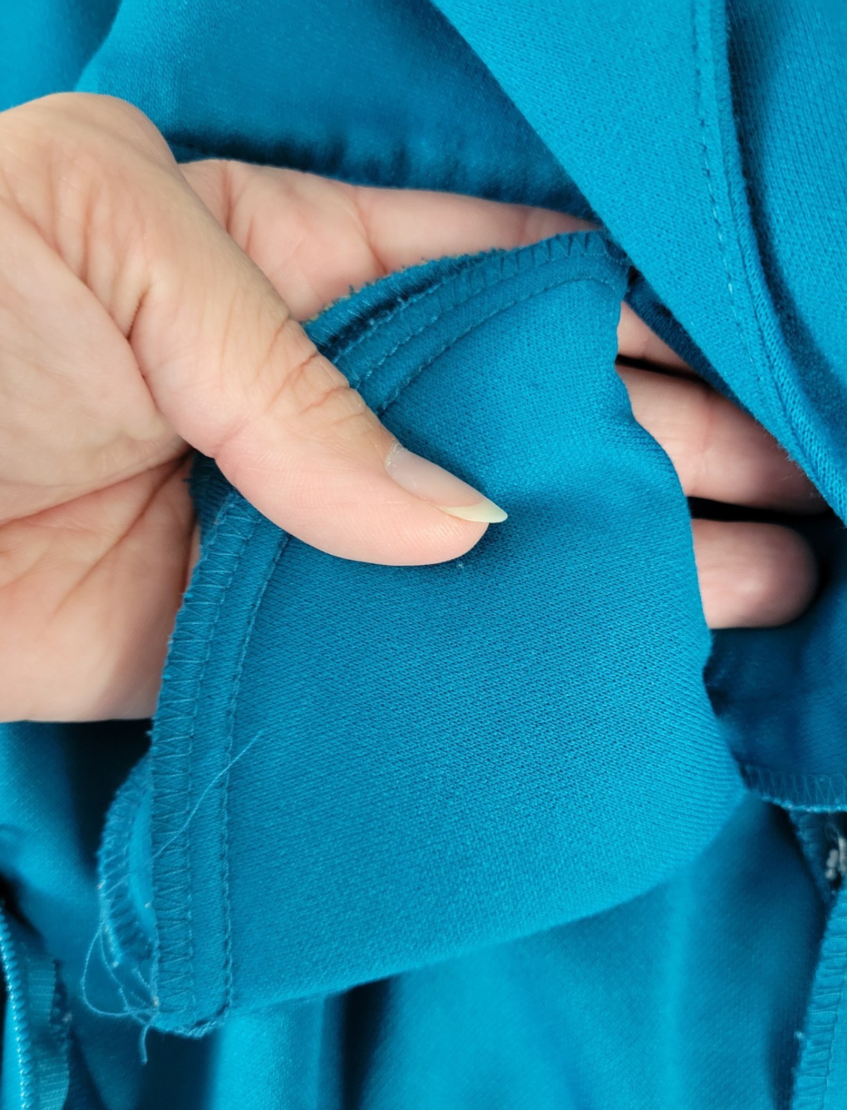 Vintage Impromptu Teal/Turquoise Blouson Dress w Matching Belt Size 12P