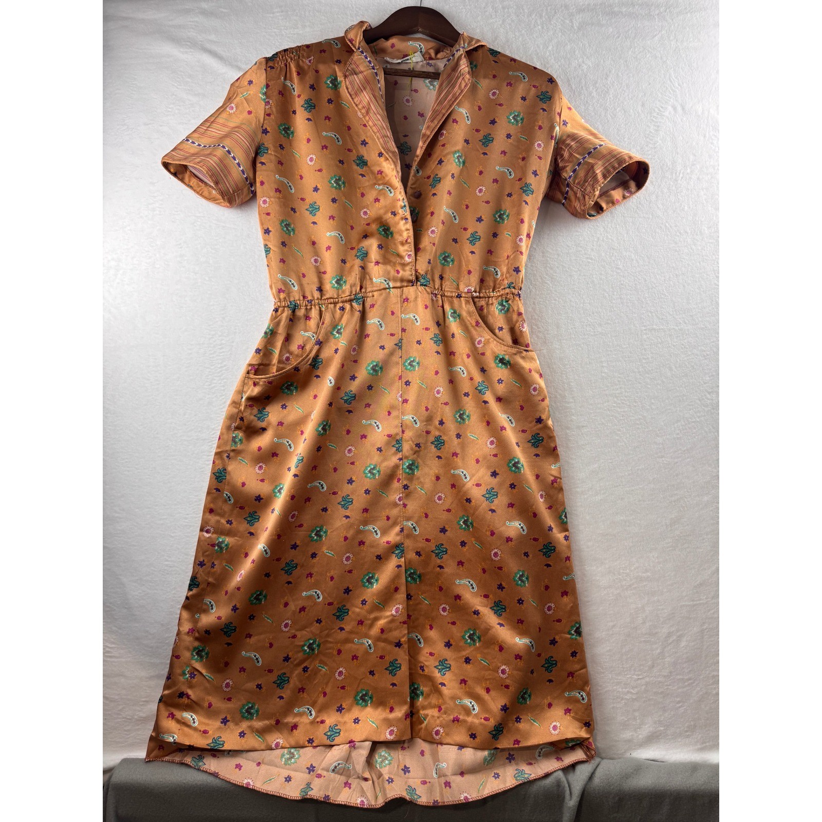 Cami Vintage Floral Midi Dress Small