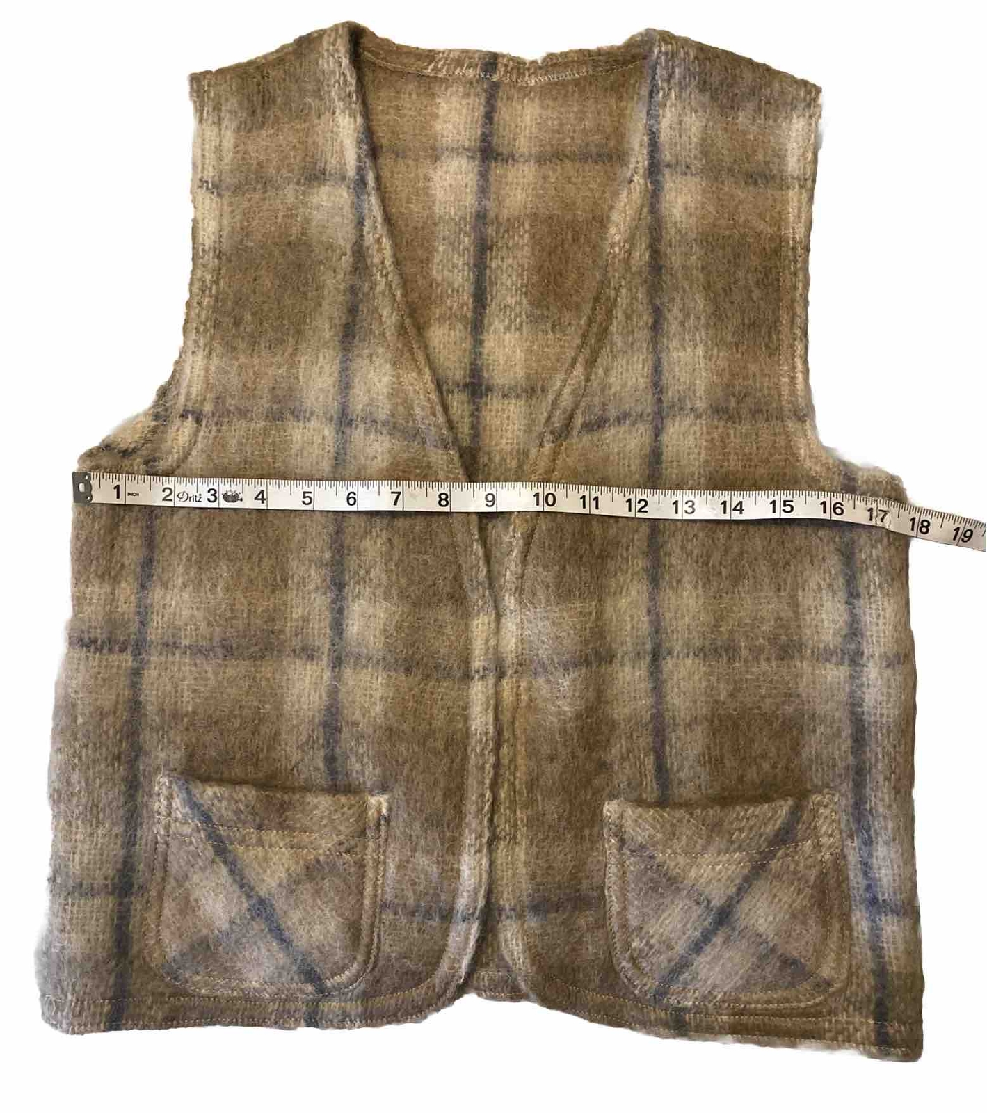 VTG Donegal Design Womens 2-Pc Mohair Wool Lined Skirt & Vest Hand Woven Ireland
