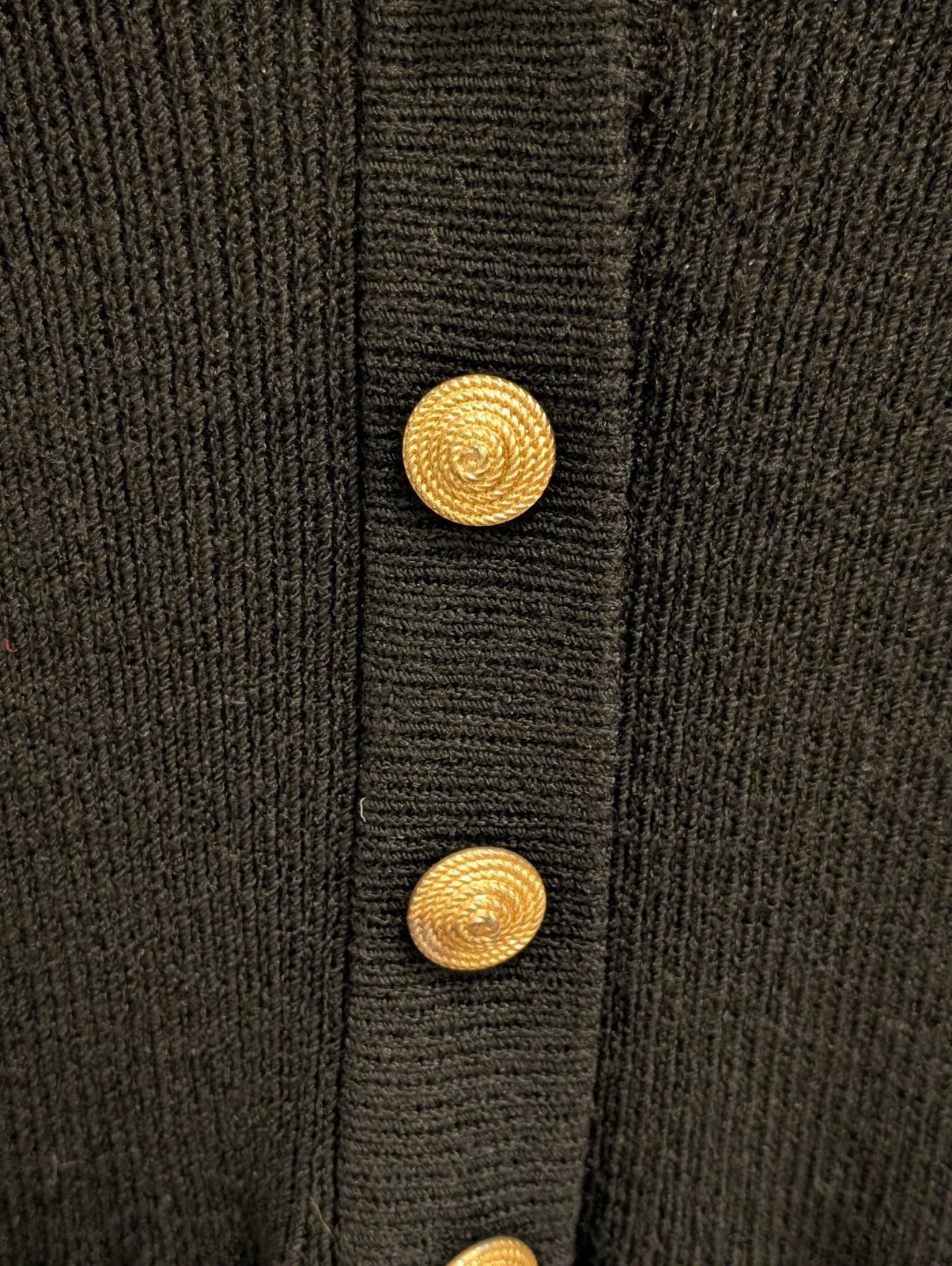 Lillie Rubin Don Sayres For Wellmore Wool Blend Black Sweater Dress Sz 8