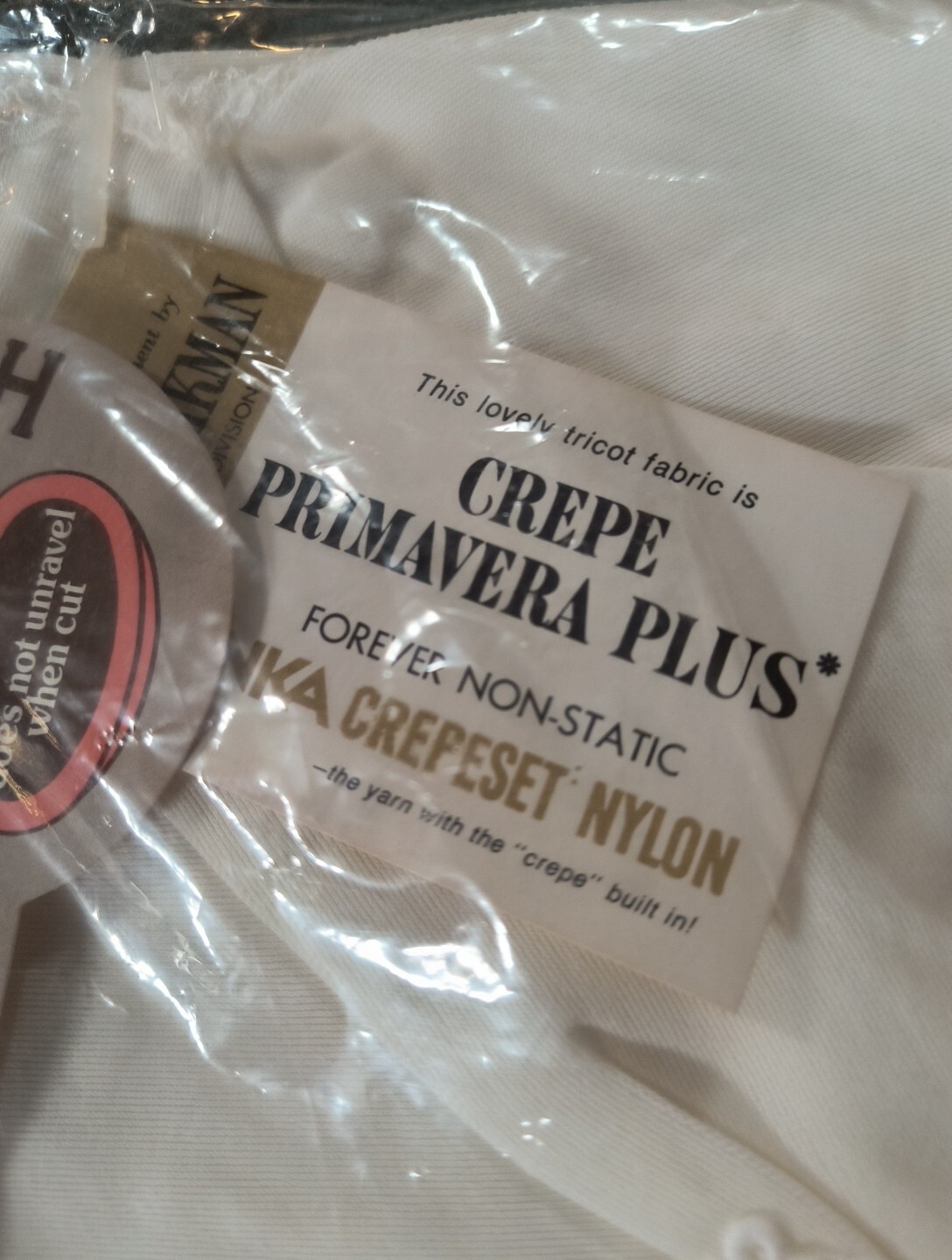NOS Montgomery Ward 16/38 Snip To Your Length Slip Nightgown White