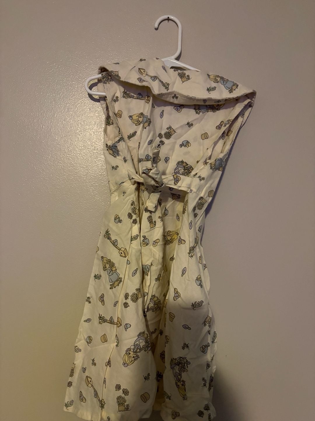 Vintage handmade Precious Moments Sleeveless Button-Down Dress