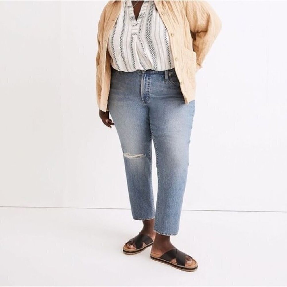 Madewell The Plus Mid-Rise Perfect Vintage Jean in Ainsdale Wash 26W NWT