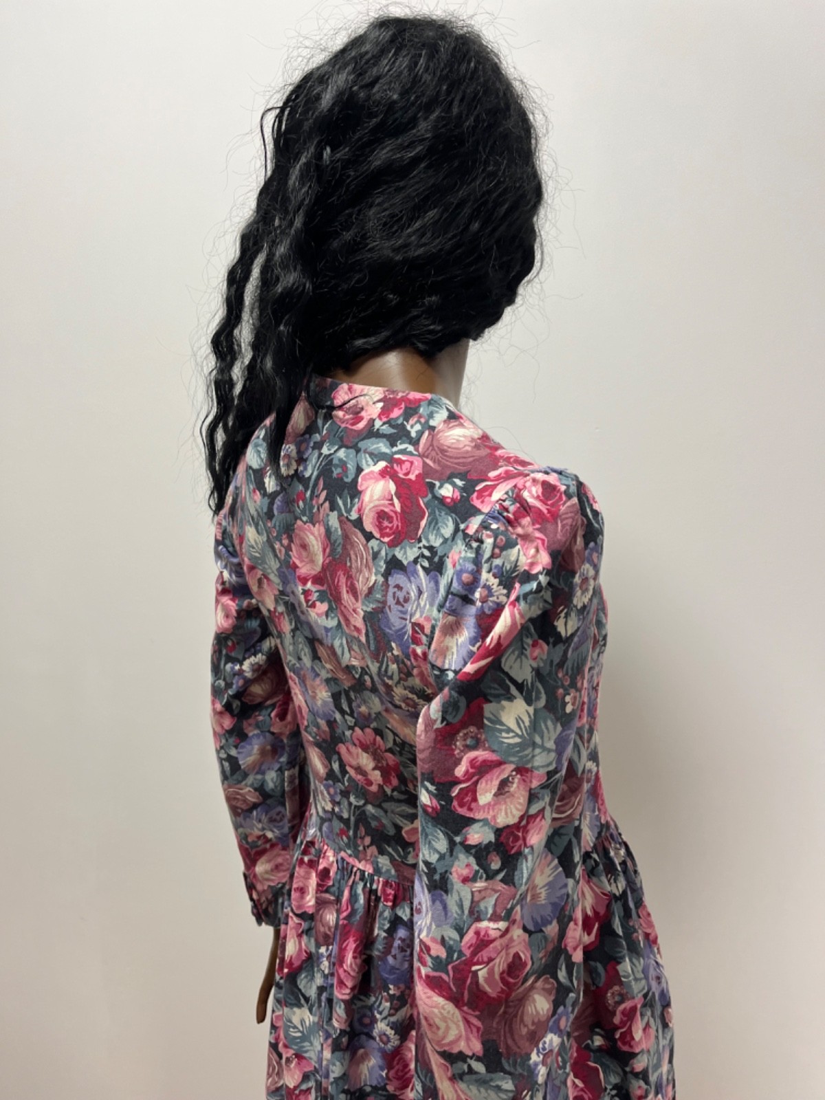 Vintage Laura Ashley Floral Prairie Dress UK 10 Cottagecore Midi Dress