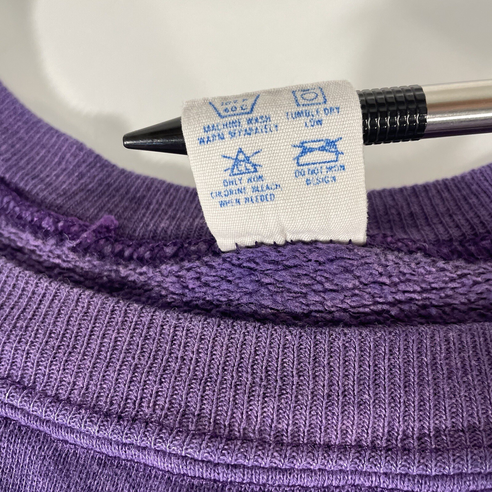 Vtg 80s Champion Louisiana State LSU Tigers Crewneck Sweatshirt Purple USA Made