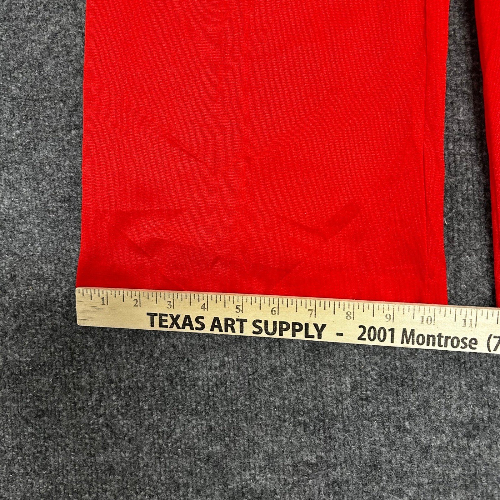 Vintage Pants Womens Size 10 Red Wide Leg Elastic Waist Made in USA Retro Casual