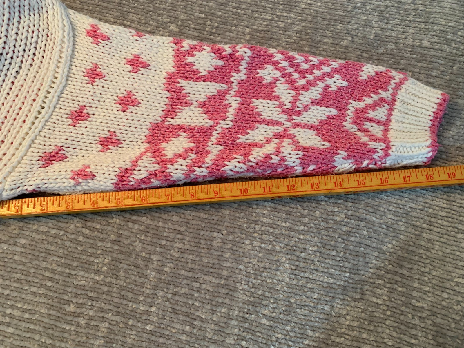 Vtg 80’s Nuovo Industriale Women’s Medium Pink and White Sweater