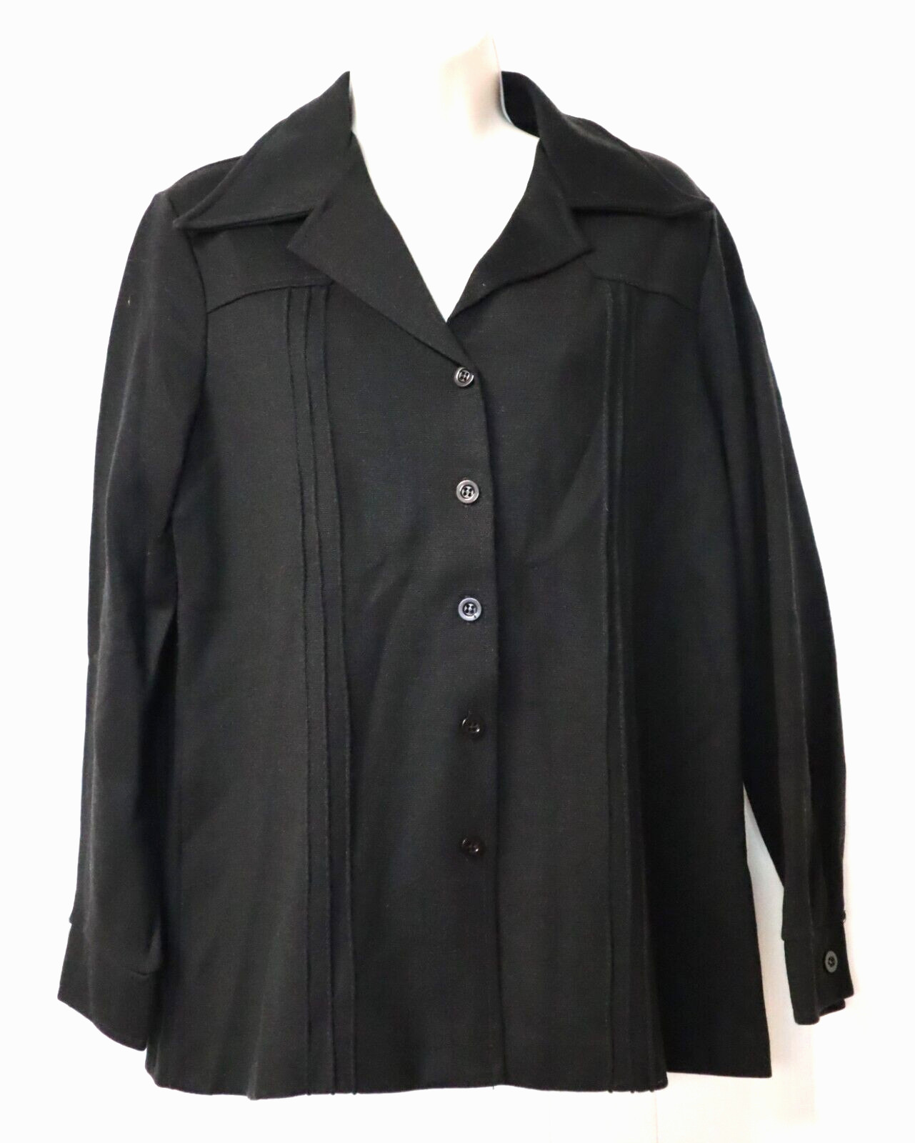 Vintage 70s ECCOBAY womens black jacket size 13/14 (USA)