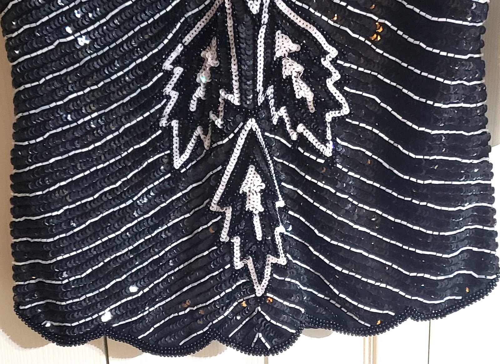 Stunning Low Cut Stenay Silk Beaded Sequin Top – Never worn – Size S – Vintage
