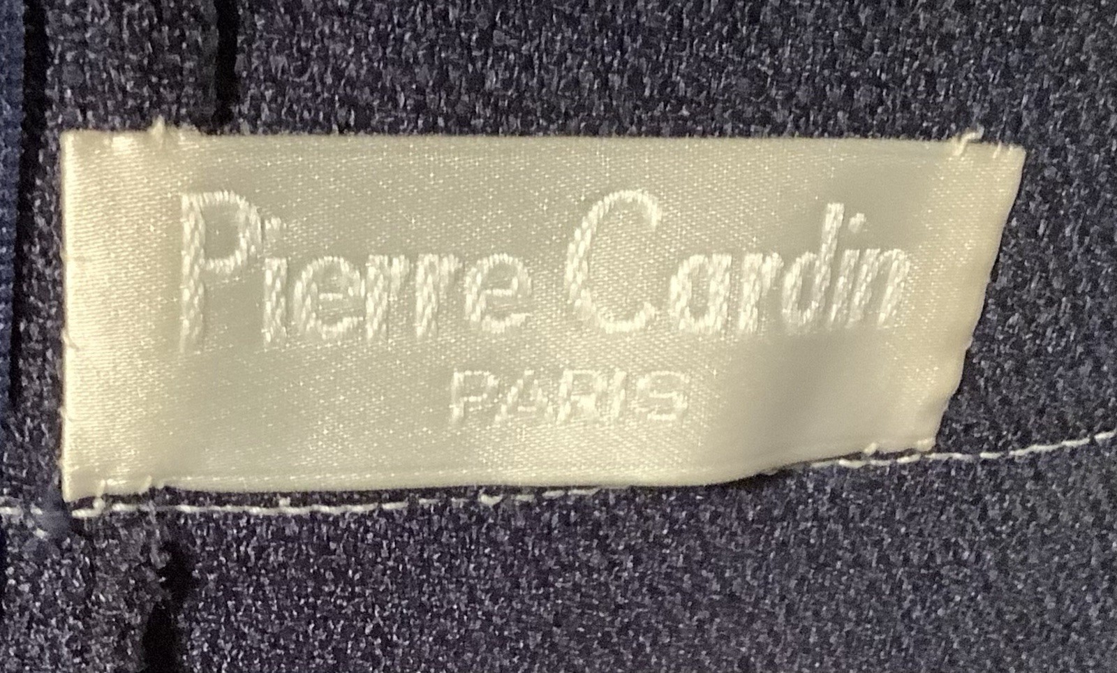 PIERRE CARDIN Modern Dress Sz 10US Med-Lrg Navy Blue Color Block Exl’t Cond