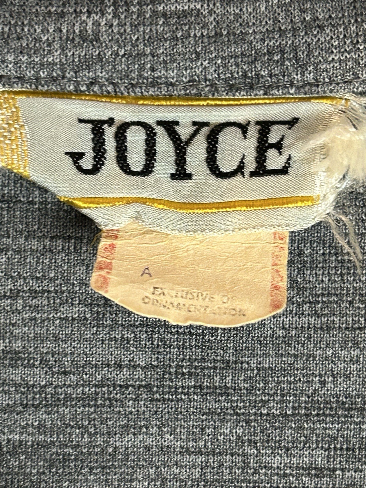 Vintage 70’s Joyce Polyester Knit Shirt Long-Point Collar ButtonDown Women 11-12