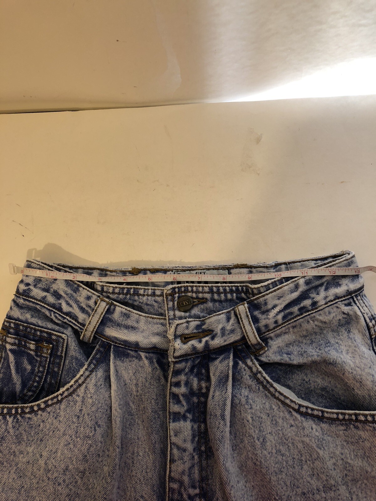Vtg Get Used By Elie Jeans High Waist Tapered Leg 90s Hip Hop 28 26” Waist Flaw