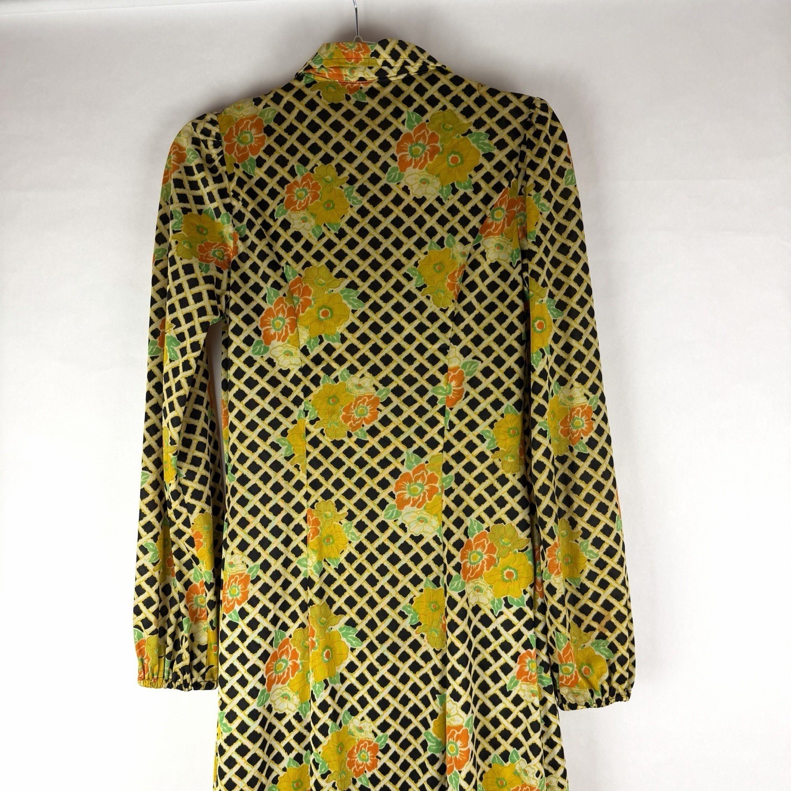 Vintage 70s Maxi Dress Small? Floral Mod Retro Hippie Boho Cottage