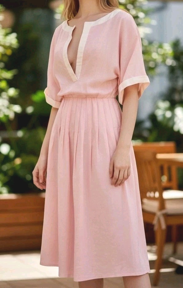 PETAL PINK Vintage 1960s MOLLIE PARNIS for SAK’S 5th AVE Casual Or PARTY Dress S